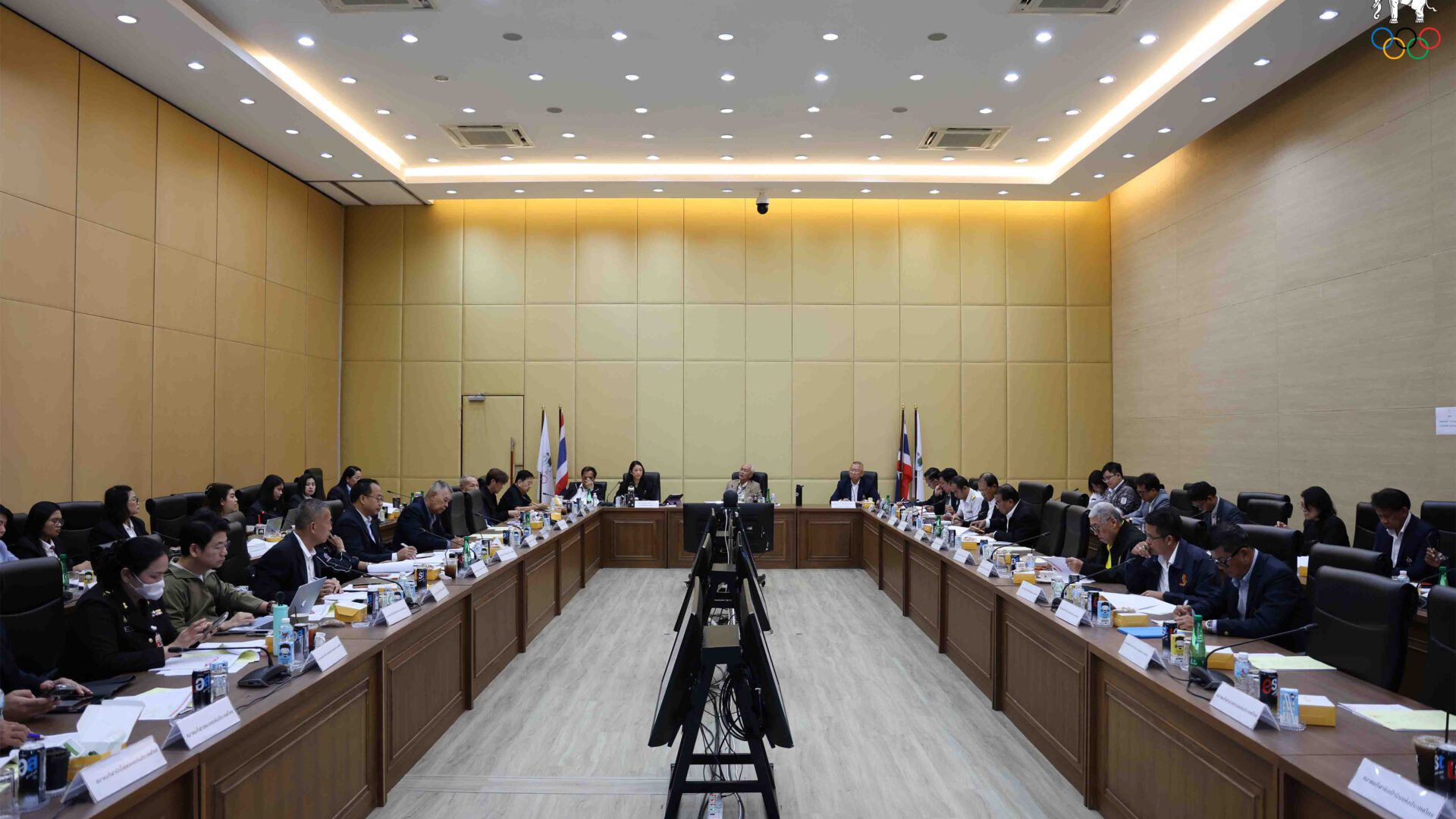 การประชุมการเตรียมความพร้อมในการส่งคณะนักกีฬาไทยเข้าร่วมการแข่งขันกีฬาเอเชียนเกมส์ ครั้งที่ 20 ณ เมืองนาโกย่า ประเทศญี่ปุ่น